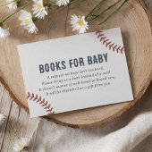 Baseball Baby Showbücher für Baby Begleitkarte