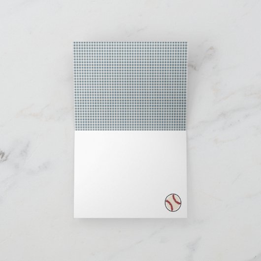 BASEBALL BABY SHOWER DANKE (Innenseite)