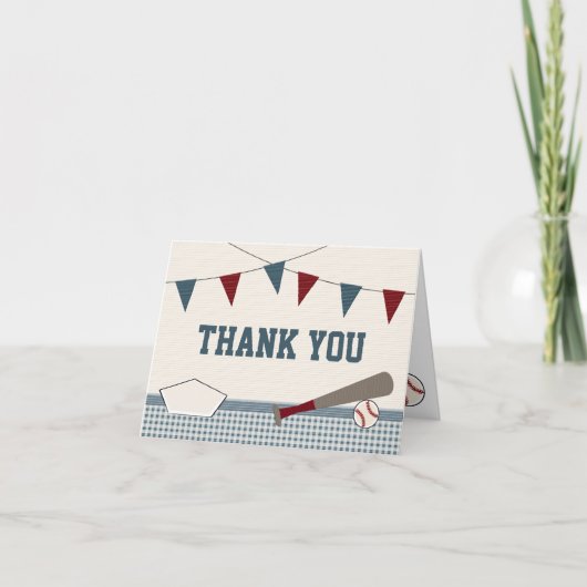 BASEBALL BABY SHOWER DANKE (Vorderseite)