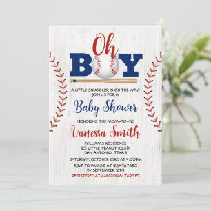 Baseball-Baby-Shower-Einladung Einladung