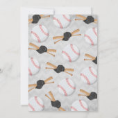Baseball Baby Shower Einladung Sport Baby Dusche (Rückseite)