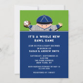 Baseball Baby Shower Einladungen (Vorderseite)