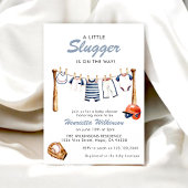 Baseball Baby Shower Invitation - A Little Slugger Einladung