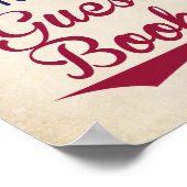 Baseball Baby Shower Unterschreiben des Gästebuchs Poster (Ecke)