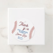 Baseball Babydusche Danke Tags Geschenkanhänger (Beispiel)