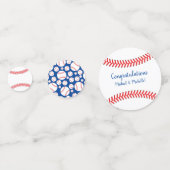 Baseball Babydusche Kleines Gepäck Konfetti (Vorderseiten)