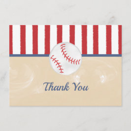 Baseball Babydusche oder Geburtstag Dankeschön Kar Dankeskarte