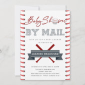 Baseball-Babydusche per Mail Einladung (Vorderseite)