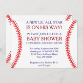 Baseball-Babyparty-Einladung Einladung (Vorne/Hinten)