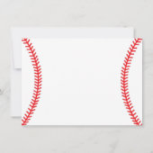 Baseball-Babyparty-Einladung Einladung (Rückseite)