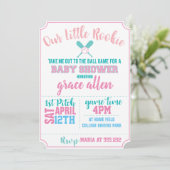 BASEBALL-BABYPARTY LADEN EIN EINLADUNG (Stehend Vorderseite)