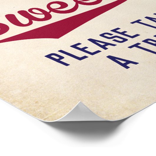 Baseball Babys sind süß Bitte nehmen Sie eine Leck Poster (Ecke)