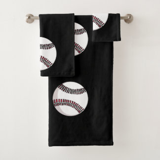 Baseball Bad Badetuch Set. Badhandtuch Set