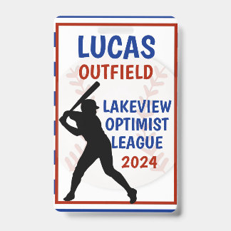 Baseball Bag Tag Ausweis