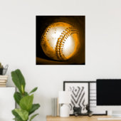 Baseball-Ball-Artwork-Poster drucken Poster (Heimbüro)