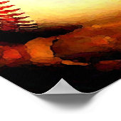 Baseball-Ball-Artwork-Poster Poster (Ecke)