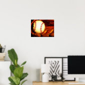 Baseball-Ball-Artwork-Poster Poster (Heimbüro)