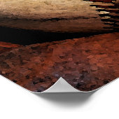 Baseball Ball Artwork Poster - Square Poster (Ecke)