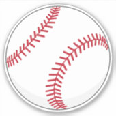 Baseball Ball Aufkleber (Vorderseite)
