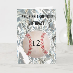 Baseball Ball Birthday Card Karte
