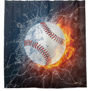 Baseball Ball Duschvorhang