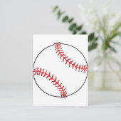 Baseball-Ball-Einladungen Einladung (Stehend Vorderseite)