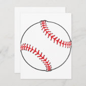 Baseball-Ball-Einladungen Einladung (Vorne/Hinten)