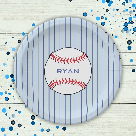 Baseball Ball Geburtstag Personalisiert Kids Party Pappteller