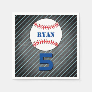 Baseball Ball Geburtstag Personalisiert Kids Party Serviette