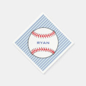 Baseball Ball Geburtstag Personalisiert Kids Party Serviette (Ecke)