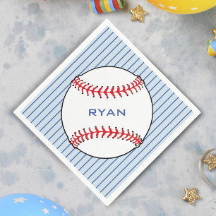 Baseball Ball Geburtstag Personalisierte Kinderpar Serviette