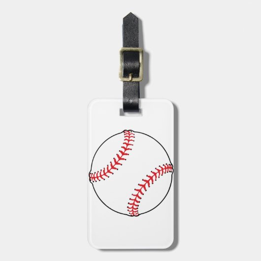 Baseball-Ball-Gepäckanhänger Gepäckanhänger (Vorderseite vertikal)