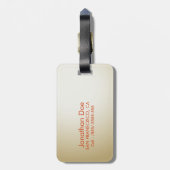 Baseball-Ball-Gepäckanhänger Gepäckanhänger (Rückseite vertikal)