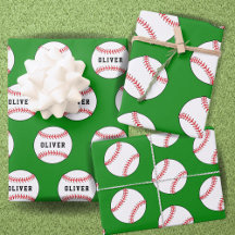 Baseball Ball Green Muster Kids Name