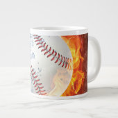 Baseball Ball Jumbo-Tasse (Vorderseite Rechts)