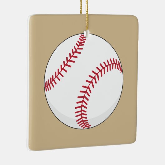 Baseball Ball Keramikornament (Rechts)