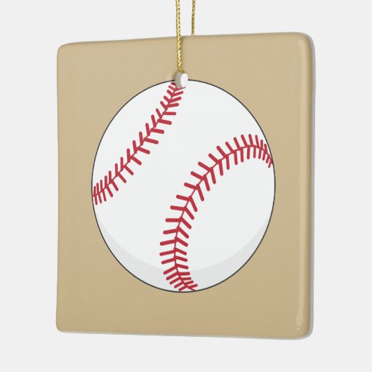 Baseball Ball Keramikornament (Links)
