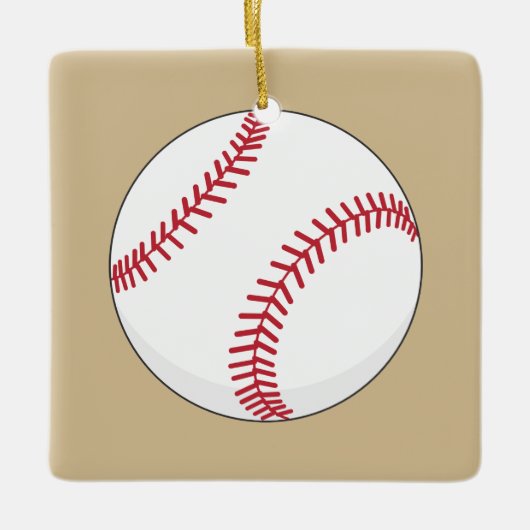 Baseball Ball Keramikornament (Vorderseite)
