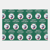 Baseball Ball Kids Birthday Photo Geschenkpapier Set (Vorderseite 3)