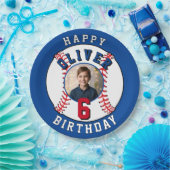 Baseball Ball Kids Foto Geburtstagsparty Pappteller (Party)