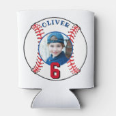 Baseball Ball Kindergeburtstag Foto Dosenkühler (Rückseite)