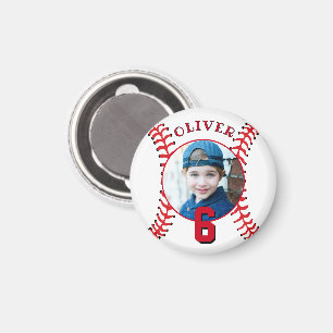 Baseball Ball Kindergeburtstag Foto Magnet