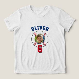 Baseball Ball Kindergeburtstag Foto Tri-Blend Shirt