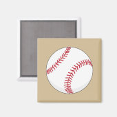 Baseball Ball Magnet (Vorderseite/Rückseite)