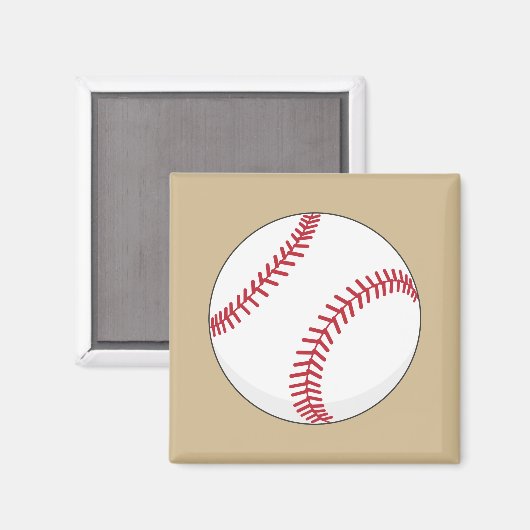 Baseball Ball Magnet (Vorderseite/Rückseite)