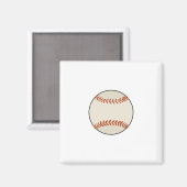 Baseball Ball Magnet (Vorderseite/Rückseite)