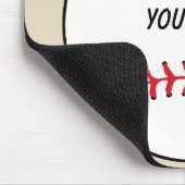 Baseball-Ball mit benutzerdefiniertem Text Mousepad (Ecke)