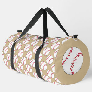 Baseball-Ball-Muster Duffle Bag