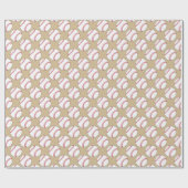 Baseball-Ball-Muster Geschenkpapier (Flach)