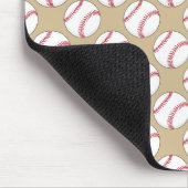 Baseball-Ball-Muster Mousepad (Ecke)